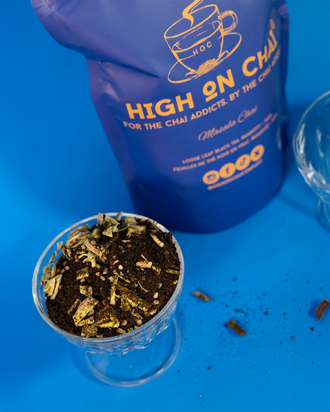 Mixed blend of Masala Chai spices and tea